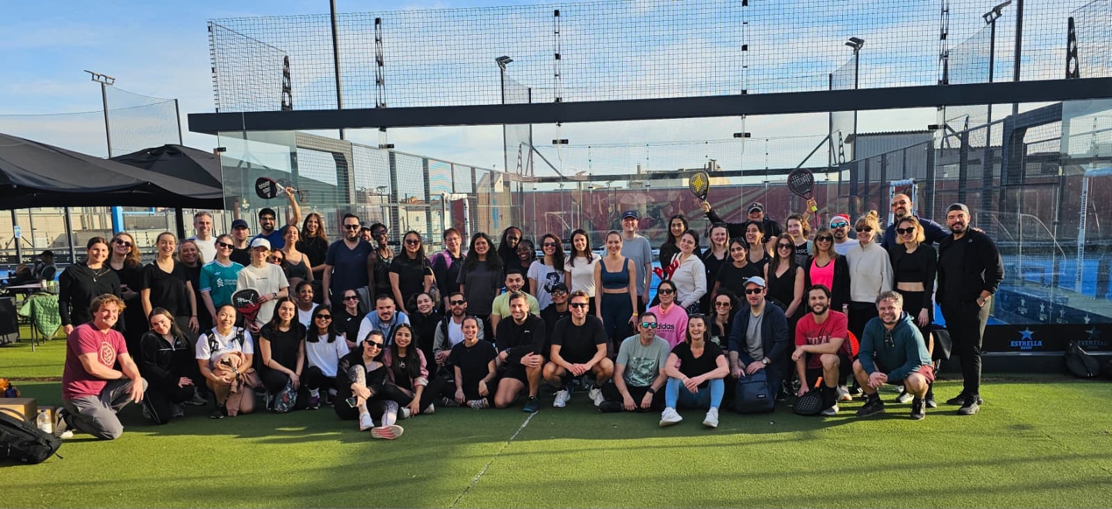 Padel session with English-speaking expats in Barcelona