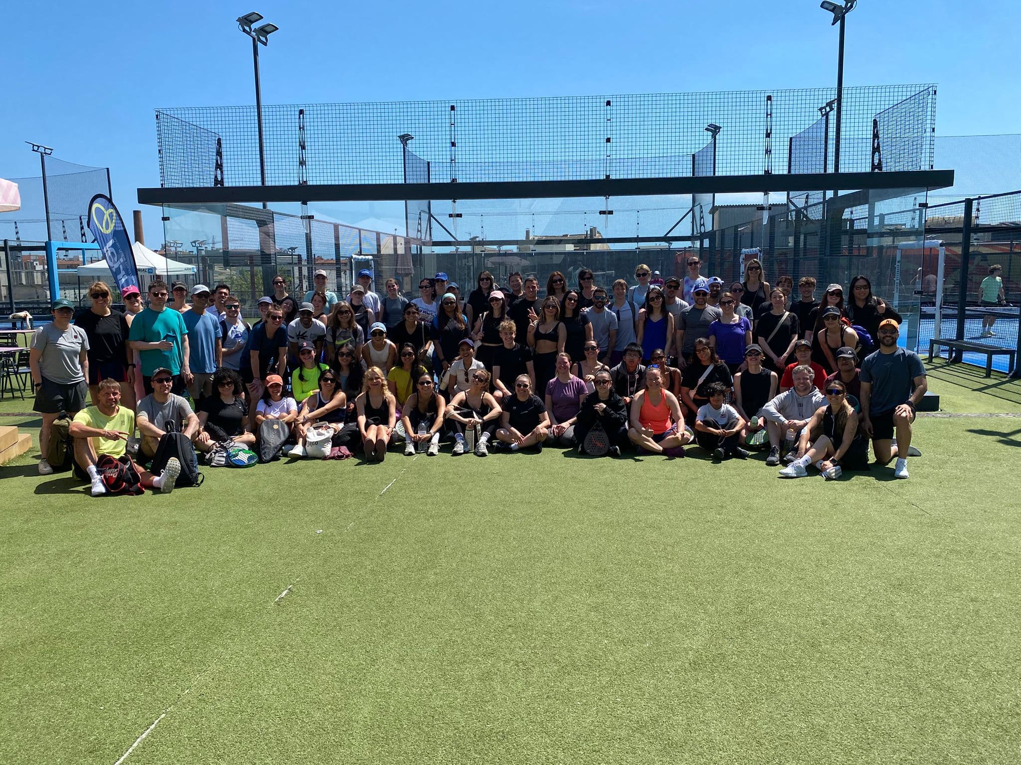 Women playing padel together in Barcelona