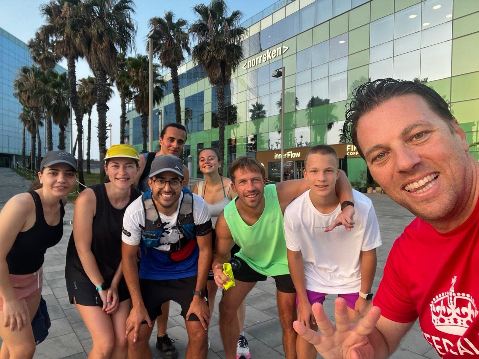 Keep Calm Community morning run along the Barcelona seafront