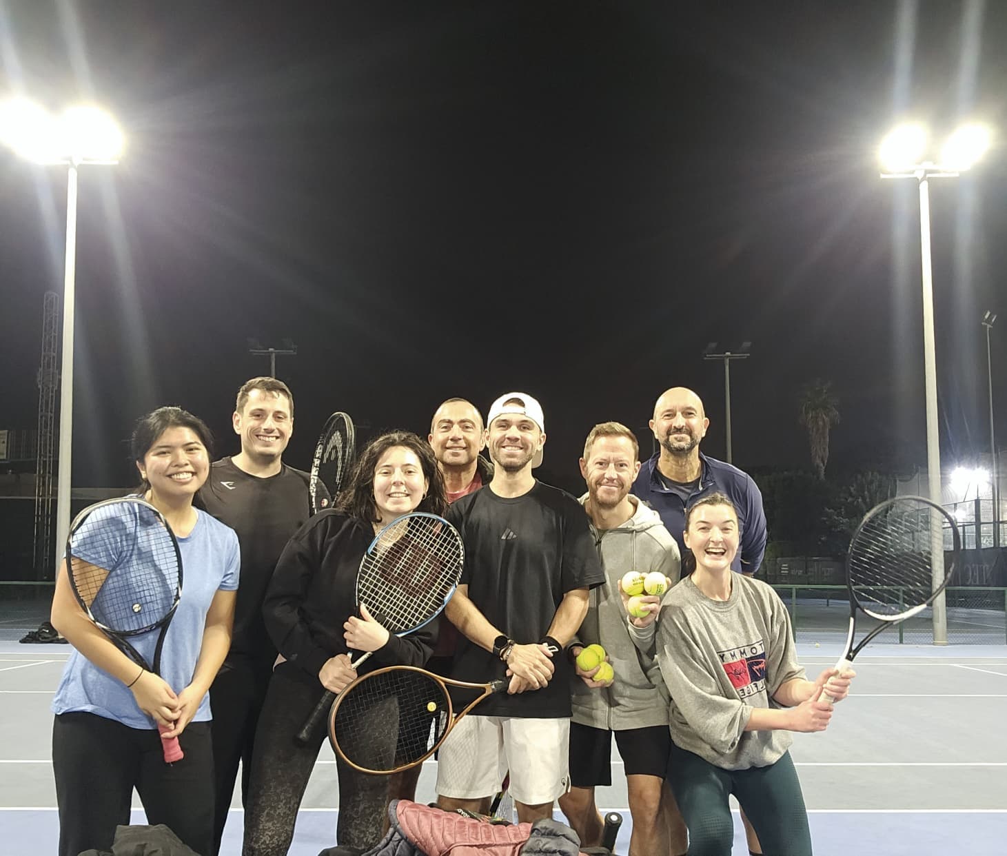 Tennis doubles match at Keep Calm Community Barcelona