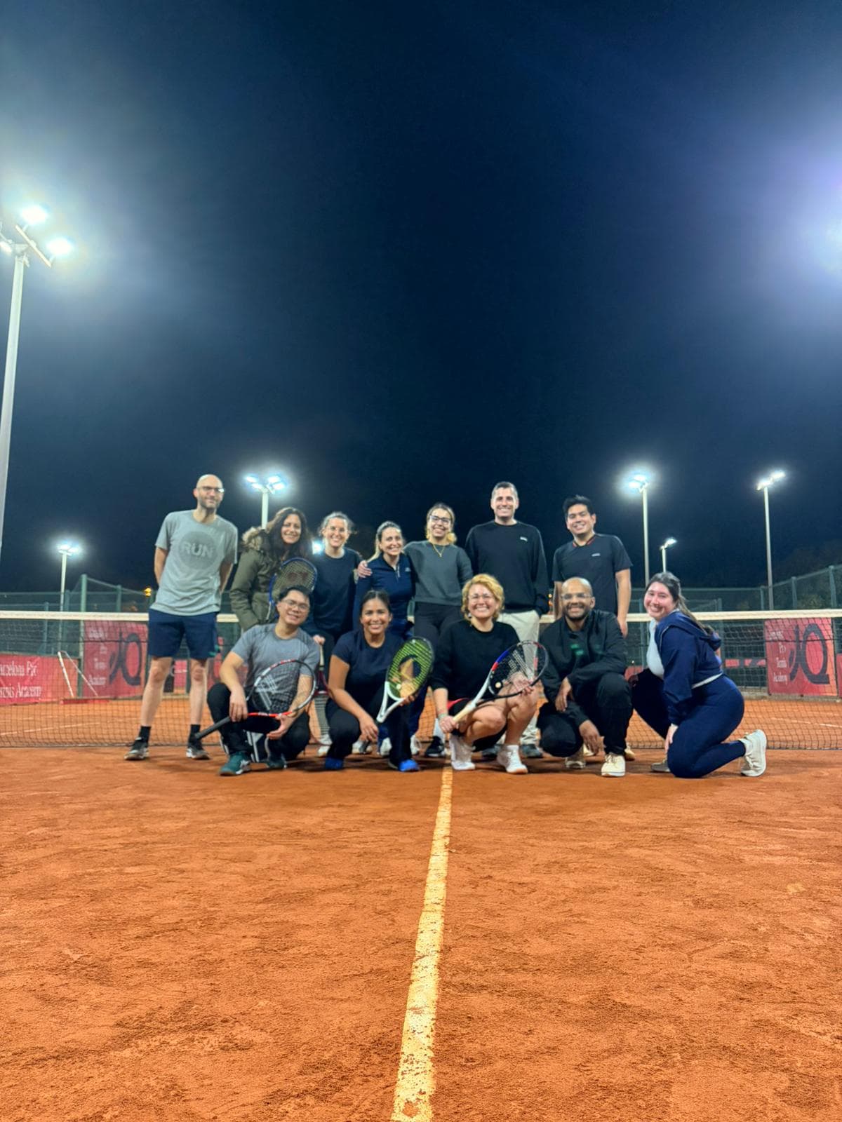 Keep Calm Community tennis session in Barcelona