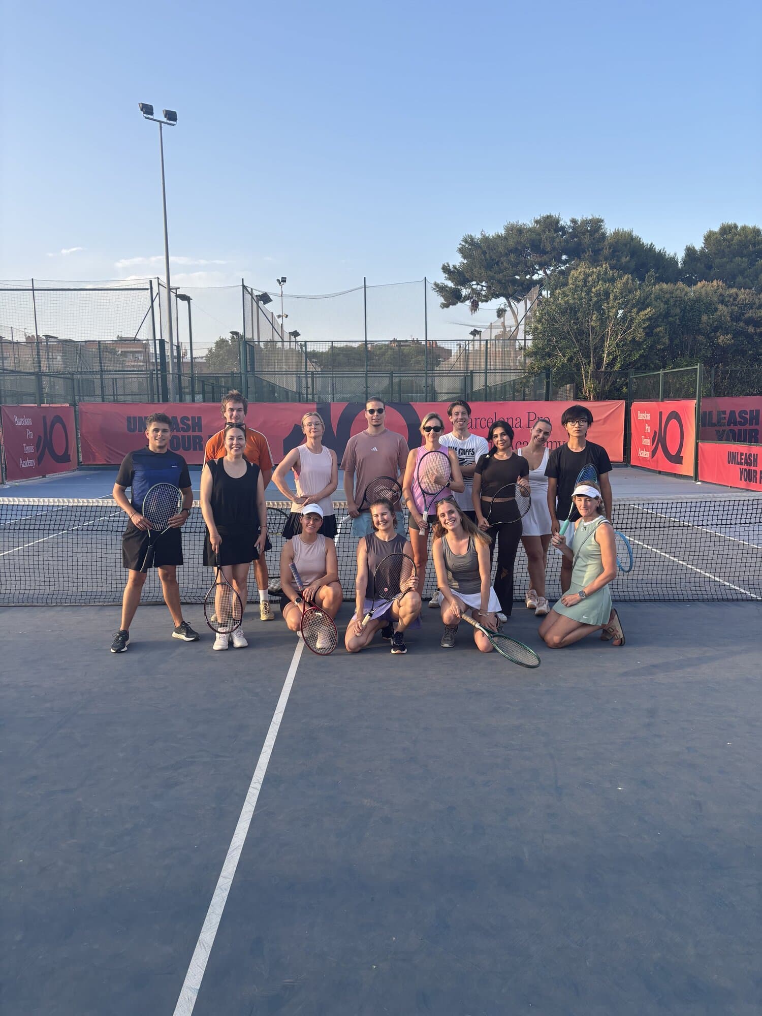 Keep Calm Community tennis group at Barcelona Pro Tennis Academy, Up Cornellà