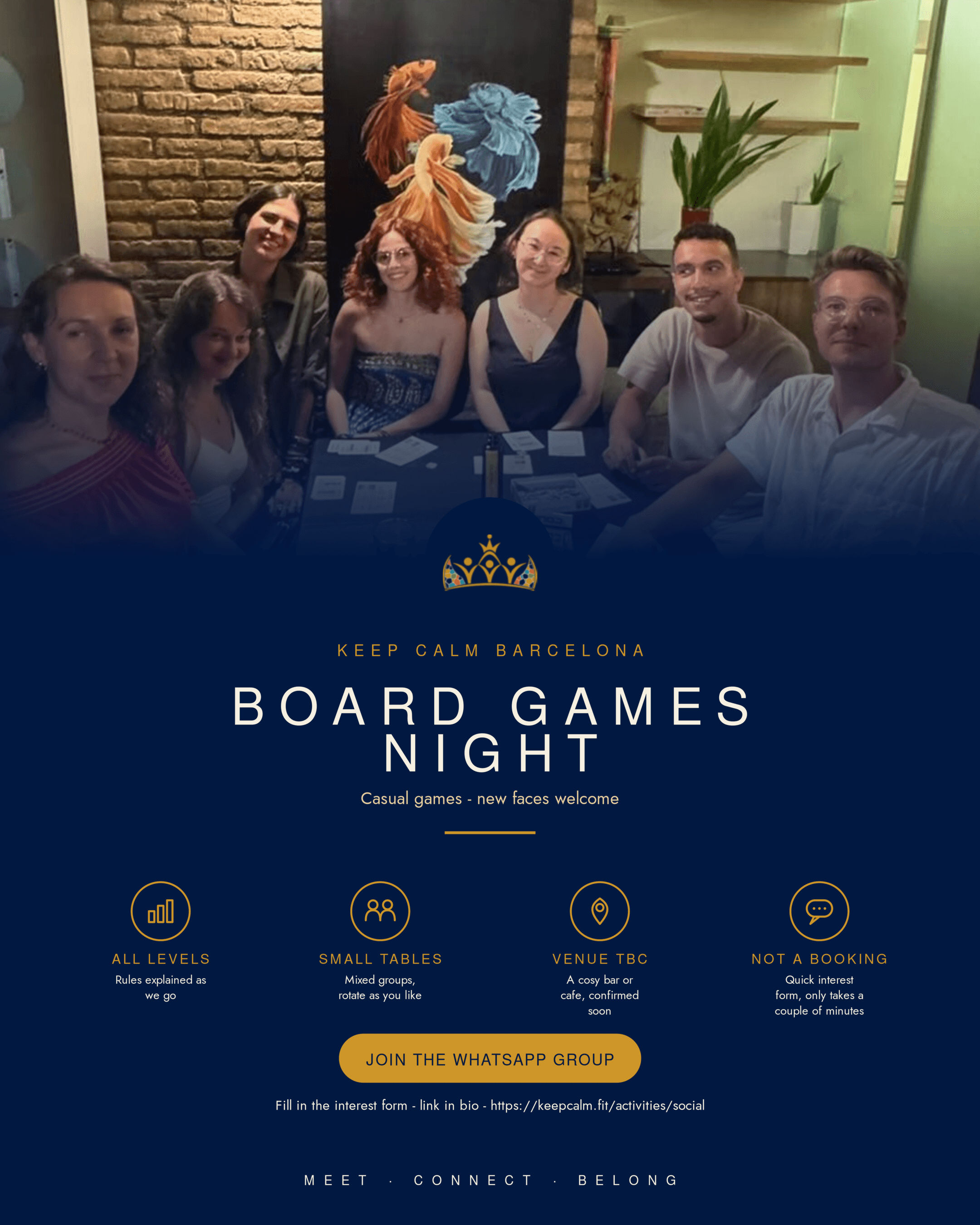 Board Games Night event poster template