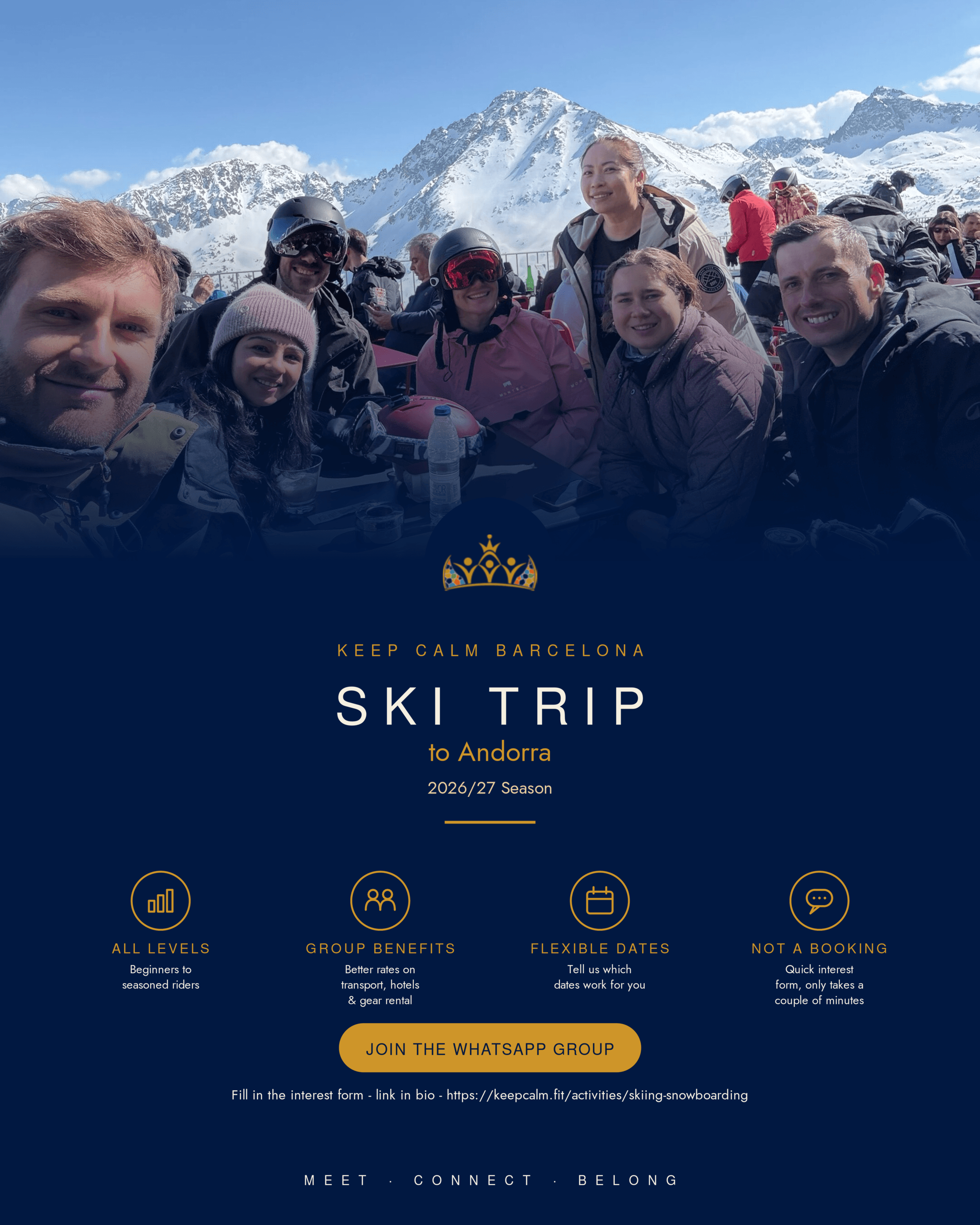 Ski Trip event poster template