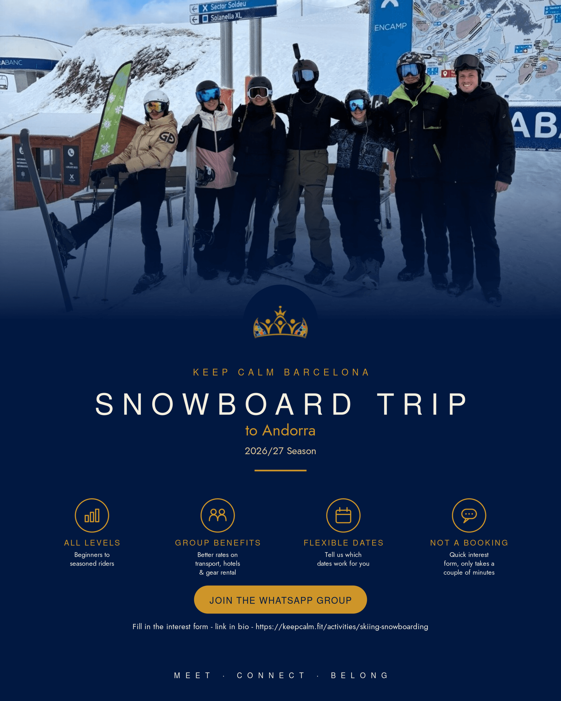 Snowboard Trip event poster template