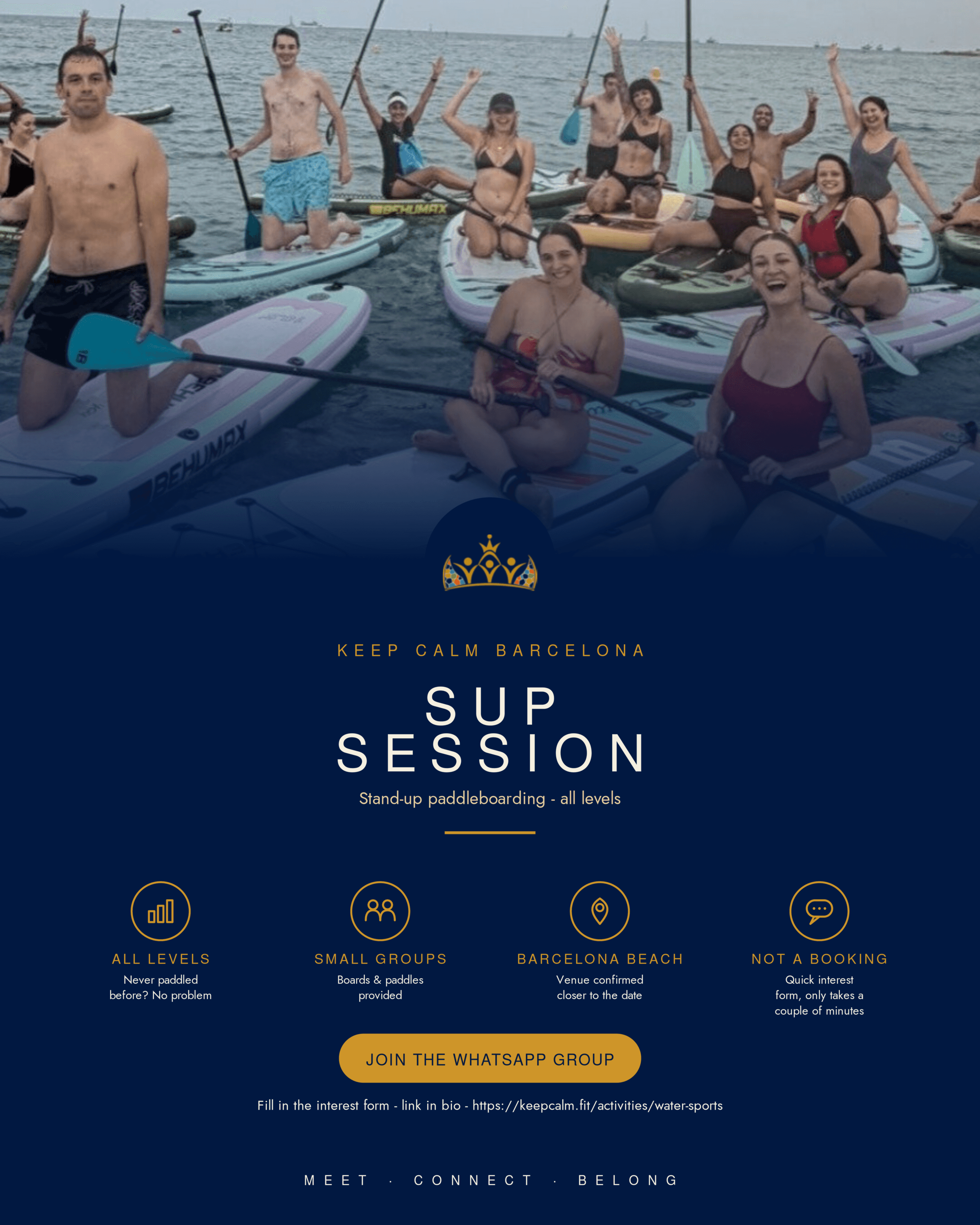 SUP Session event poster template